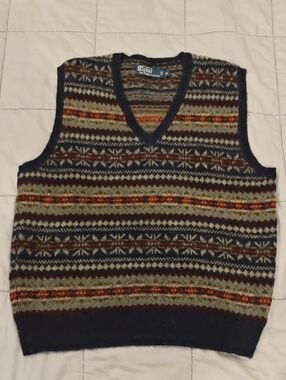 Polo by Ralph Lauren Fair Isle V-Neck Sweater Vest